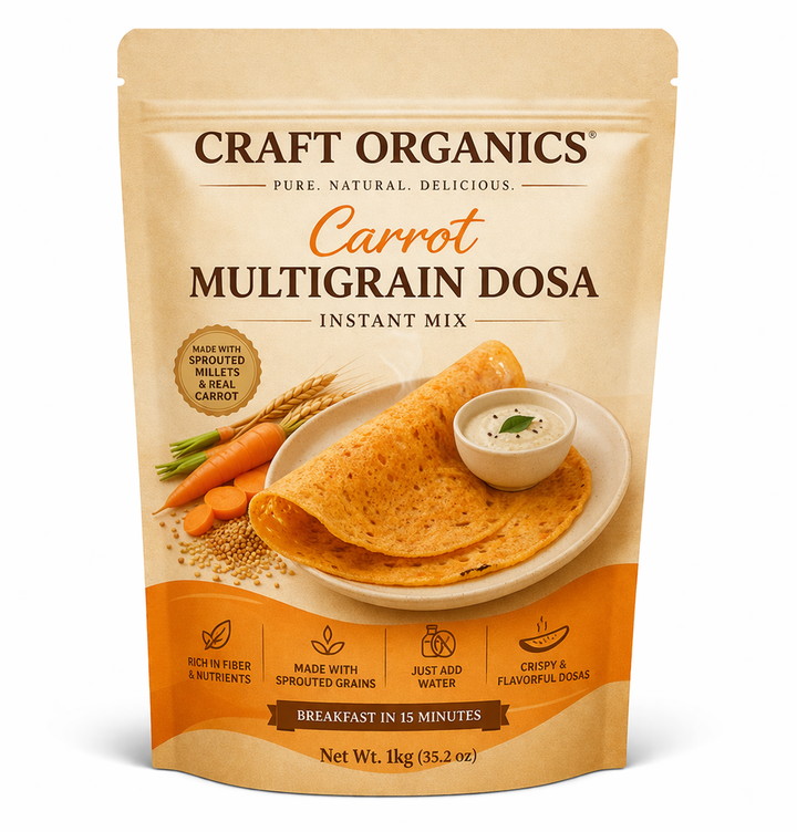 Carrot Multigrain Dosa