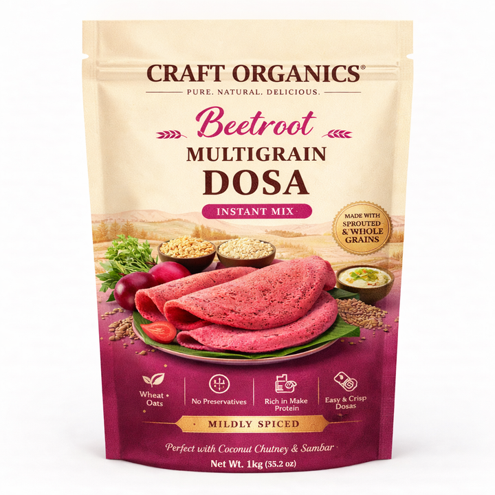 Beetroot Multigrain Dosa