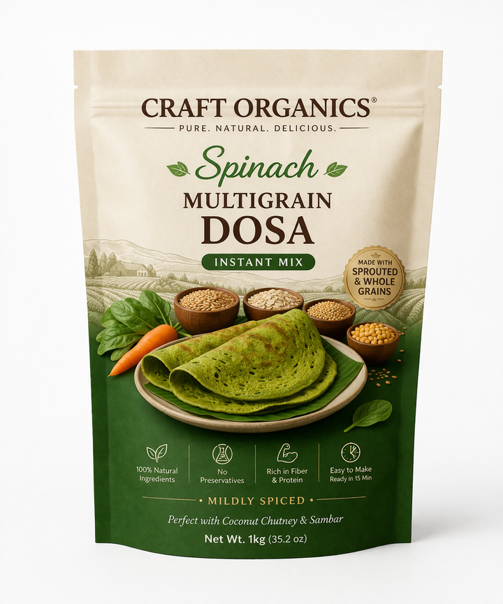 Spinach Multigrain Dosa